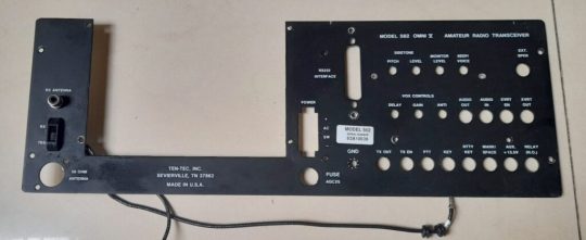 Ten Tec Omni V Original Back Sheet Arm Used