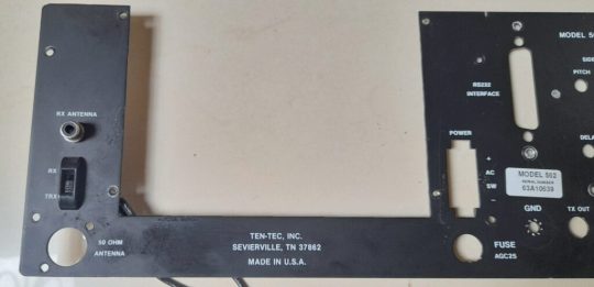 Ten Tec Omni V Original Back Sheet Arm Used - Image 3