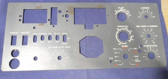 Yaesu FT-101E Original Front Face with Plastic Part Used - Image 2