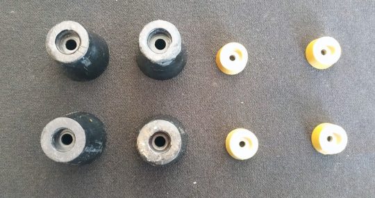 Yaesu FT-901DM Original Foot and Laterals Set Used