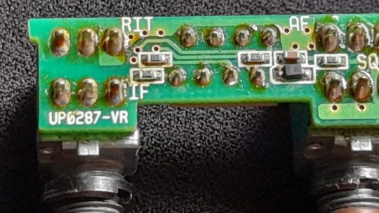 Alinco DX-70 Original AF RIT Buttons UP0287 VR Used - Image 2