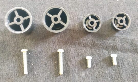 Yaesu FL-2100B Original Foot Set Used - Image 2