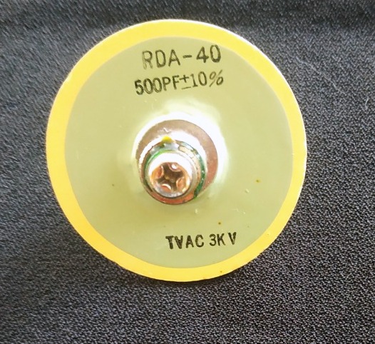 Yaesu FL-2100B Original Doorknob BDA-40 500 PF 3 KV Used