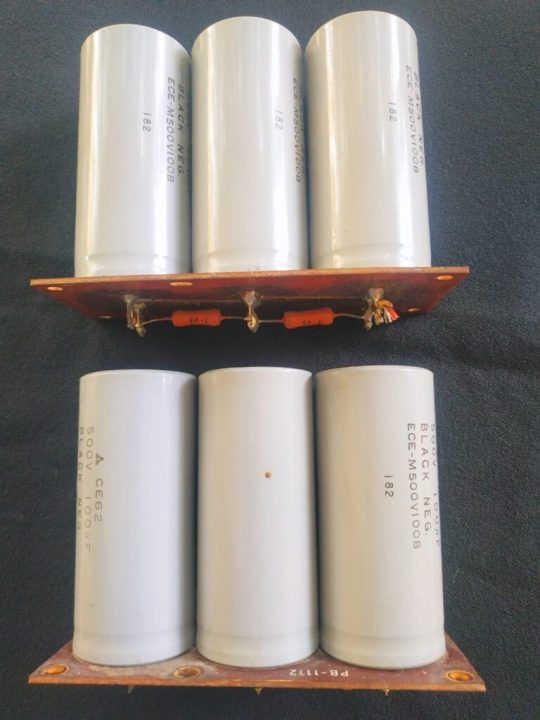 Yaesu FL-2100B Original Condenser Set 500 V 100 PFWith Boards PB-1112 Used Working
