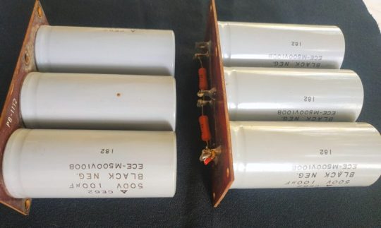Yaesu FL-2100B Original Condenser Set 500 V 100 PFWith Boards PB-1112 Used Working - Image 4