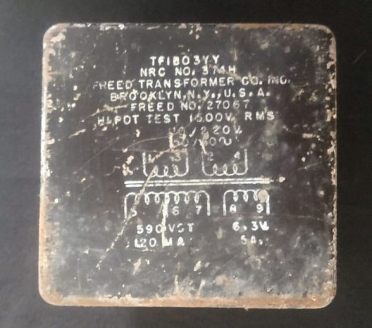 Military Receiver BC-224-H Original Freed TRansformer #27067 We Ship Worldwide - Image 2