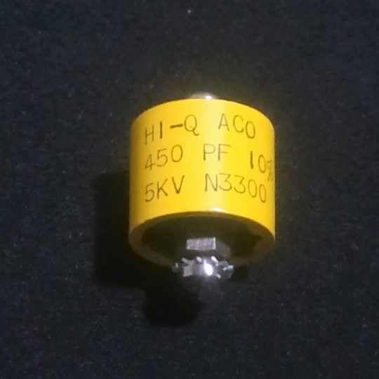 National NCL-2000 Original HI-Q 450pF 10% 5KV Transmitting High Vol. Capacitor We Ship WW