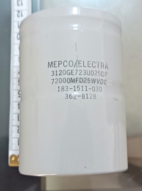 Mepco Electra 3120GE723U025DP Capacitor 72000MFD 25 VDC NOS We Ship Worlwide - Image 2