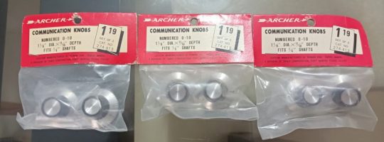 1 Bag Archer Original 274-413 Knobs NOS  We Ship Worlwide
