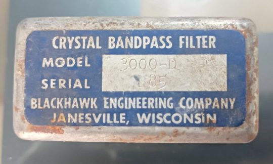 Blackhawk E Co. MOdel 3000-D Filter Used We Ship Worlwide