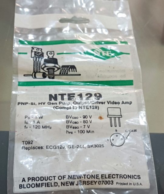 3 PCS NEW Original NTE-159 / 129 / 236 Transistor We Ship Worlwide - Image 2