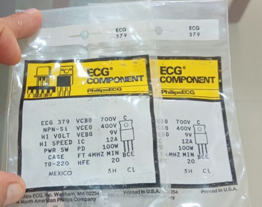 2 PCS NEW Original  Philips ECG 379  TO-220 Transistor We Ship Worlwide
