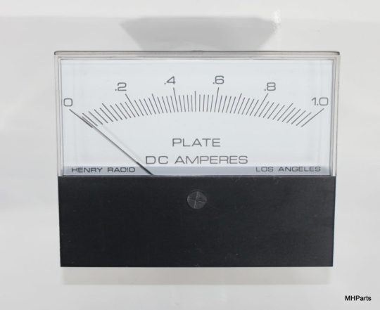 Henry Radio 3004-A Original Plate DC Amperes Meter Used We Ship Worlwide