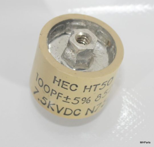 Henry Radio 3004-A Original 100pF 7.5 KV Ceramic Doorknob Capacitor  Used We Ship Worlwide - Image 3