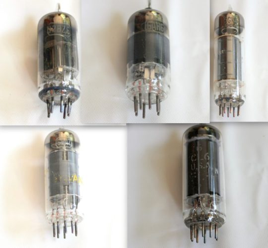 B8P Lot 5 Tubes 6GK6 / 6BA7 / 6CL6 / 6AH6 / 12BZ6 Used We Ship Worlwide