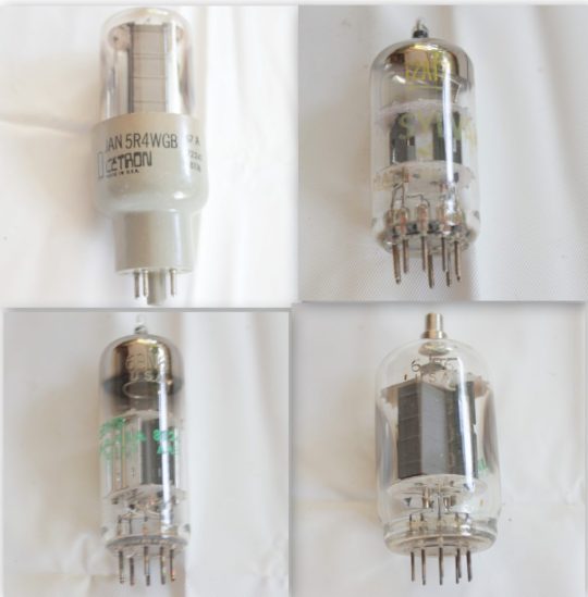 B11P Lot 4 Tubes 5R4WGB / 6JB6 / 12AT7 / 6BN8 Used We Ship Worlwide