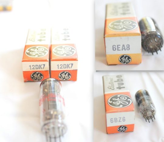 B12P Lot 4 Tubes GE (2) 12BH7A / (1) 6BZ6 / (1) 6EA8 NOS We Ship Worlwide