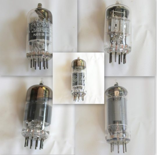 B8P Lot 5 Tubes 6EA8 / 6AL5 / 6BA6 / 6AU6 / 12AX7 Used We Ship Worlwide