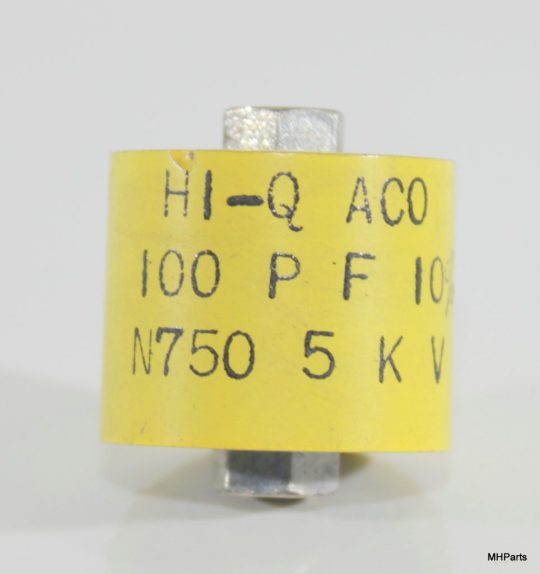 National NCL-2000 Original HI-Q 100pF 10% 5KV Transmitting High Vol. Capacitor #2 Used We Ship Worlwide