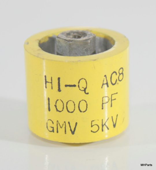 National NCL-2000 Original HI-Q 1000pF 10% 5KV Transmitting High Vol. Capacitor #2 Used We Ship Worlwide