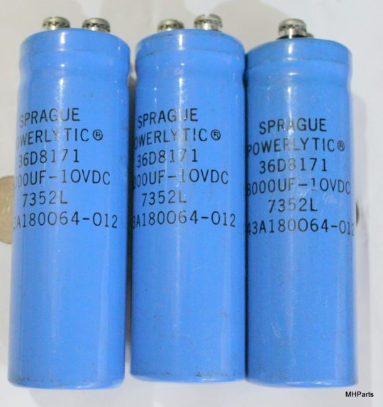 2 PCS Sprague 8000uF 10VDC Capacitor Used We Ship Worlwide - Image 4