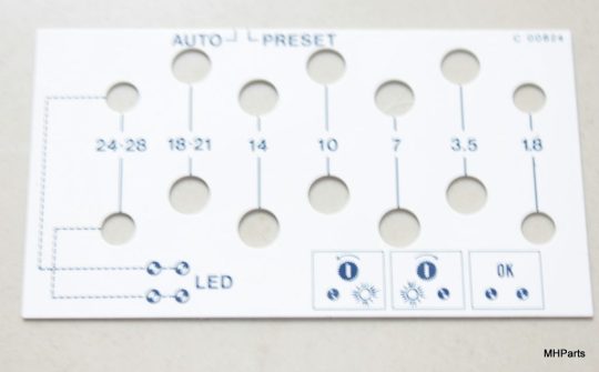 Icom IC-AT500 Original Plastic Preset Sheet Used We Ship Worlwide