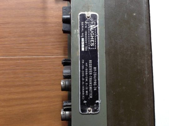 HUGHES PRC-74 HF Transceiver Collectors We Ship FREE WW - Image 6