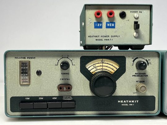 Heathkit HW-8 / HW-7 Transceiver HWA-7-1 2 Power Supply UNTESTED We Ship FREE WW - Image 2