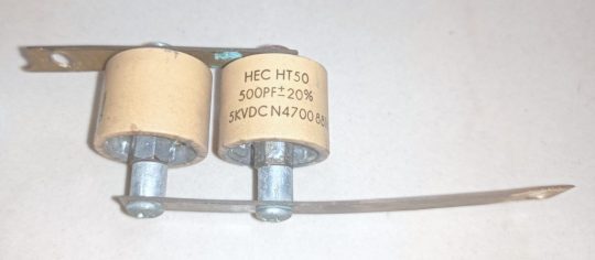 Ameritron AL-1500 Original Doorknob HET HC-50 / 500PF 5KV Pair Used We Ship Worlwide