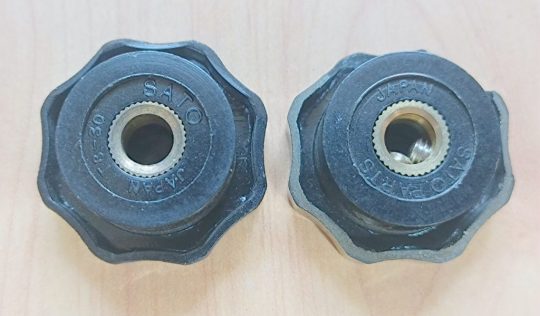 Ham Radio Sato T8-30 Knobs Size 20 mm x 6 mm Hole We Ship Worlwide - Image 2