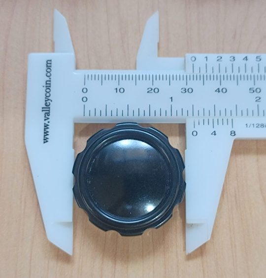 Ham Radio Sato K-2056 Knobs Size 32mm x 6mm Hole Pair Used Used We Ship Worlwide - Image 4