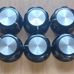 Ham Radio Knobs 6 Units Size 26mm x 6mm Used We Ship Worlwide