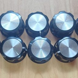 Ham Radio Knobs 4 Units Size 33mm x 6mm  Used We Ship Worlwide