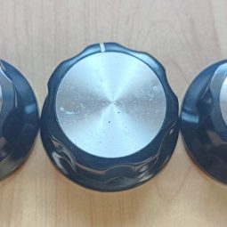 Ham Radio Knobs 3 Units Size 45mm X 6mm Used We Ship Worlwide
