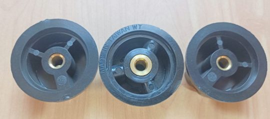 Ham Radio Knobs 3 Units Size 45mm X 6mm Used We Ship Worlwide - Image 2
