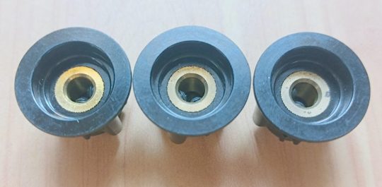 Ham Radio 3 Units Knobs Size 25mm x 6mm Used We Ship Worlwide - Image 2