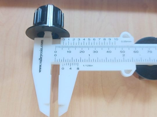 Ham Radio 2 Units Knobs Size 35mm x 6mm Used We Ship Worlwide - Image 3