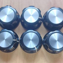 Ham Radio 5 units Knobs Size 26mm x 6mm Used We Ship Worlwide