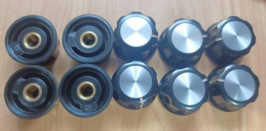 Ham Radio 5 units Knobs Size 26mm x 6mm Used We Ship Worlwide - Image 2