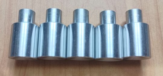 Ham Radio 5 Units Metalic Knobs Size 17mm x 6mm Used We Ship Worlwide - Image 3