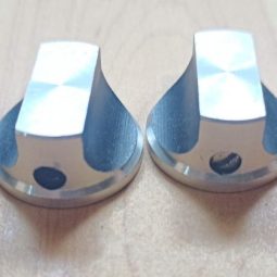 Ham Radio 4 Units Knobs Size 21mm x 6mm Used We Ship Worlwide