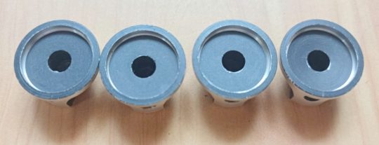 Ham Radio 4 Units Knobs Size 21mm x 6mm Used We Ship Worlwide - Image 2
