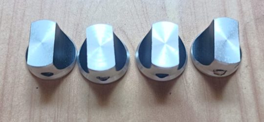 Ham Radio 4 Units Knobs Size 13mm x6mm Used We Ship Worlwide