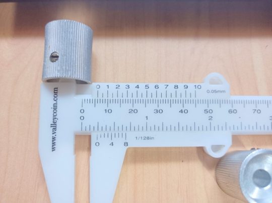 Ham Radio 2 Units Metalic Knobs Size 19mm x 6mm Used We Ship Worlwide - Image 3