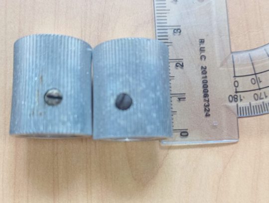 Ham Radio 2 Units Metalic Knobs Size 19mm x 6mm Used We Ship Worlwide - Image 5