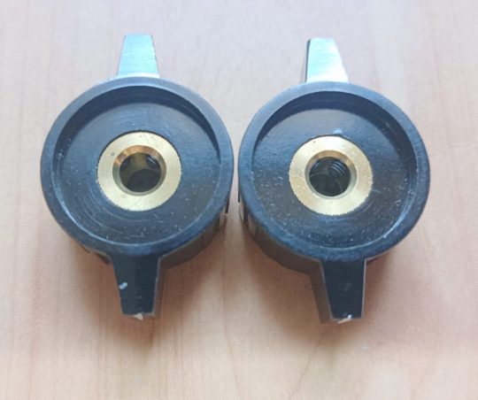 Ham Radio 2 Units Knobs Size 22mm x 6mm Used We Ship Worlwide - Image 3
