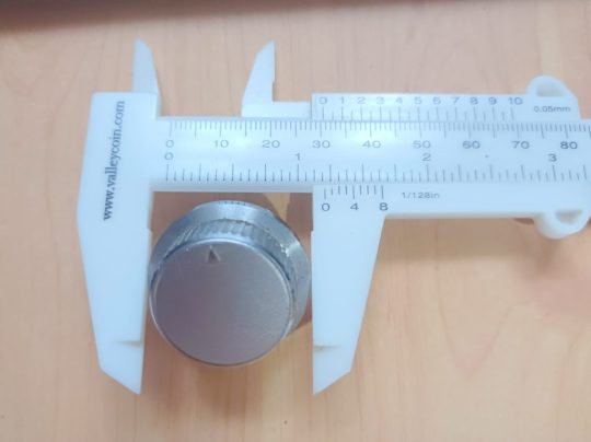 Ham Radio Silver Knobs Size 31mm X 5mm  Used We Ship Worlwide - Image 4