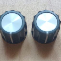 Ham Radio 2 Units Knobs Size 14mm x 6mm Used We Ship Worlwide