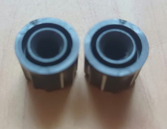 Ham Radio 2 Units Knobs Size 14mm x 6mm Used We Ship Worlwide - Image 3