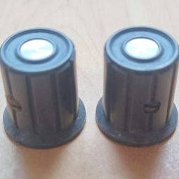 Ham Radio 2 units Knobs Size 17mm x 6mm Used We Ship Worlwide
